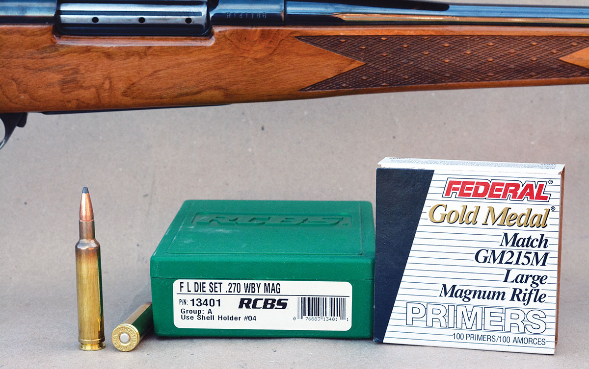 RCBS dies were used to develop “Pet Loads” data. Brian strongly suggests using the Federal Large Magnum Rifle primer, such as the Gold Medal Match GM215M, to achieve reliable ignition and prevent hangfires.